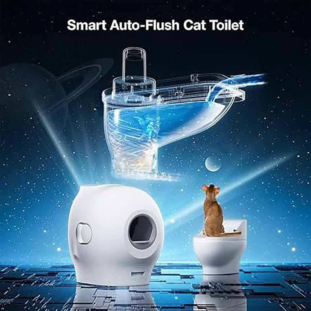 KOHE-VERSARY 7% OFF: Petgugu Self Flushing Smart Toilet Cat Litter Box (Pre-Order)