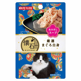 Petline Kaiseki Pouch Selected Maguro White Meat Soup Pouch Cat Food 40g x 12