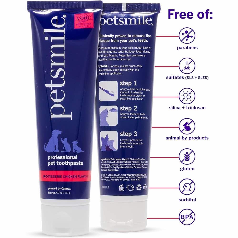 10% OFF: Petsmile Professional Rotisserie Chicken Flavour Toothpaste For Cats & Dogs 4.2oz