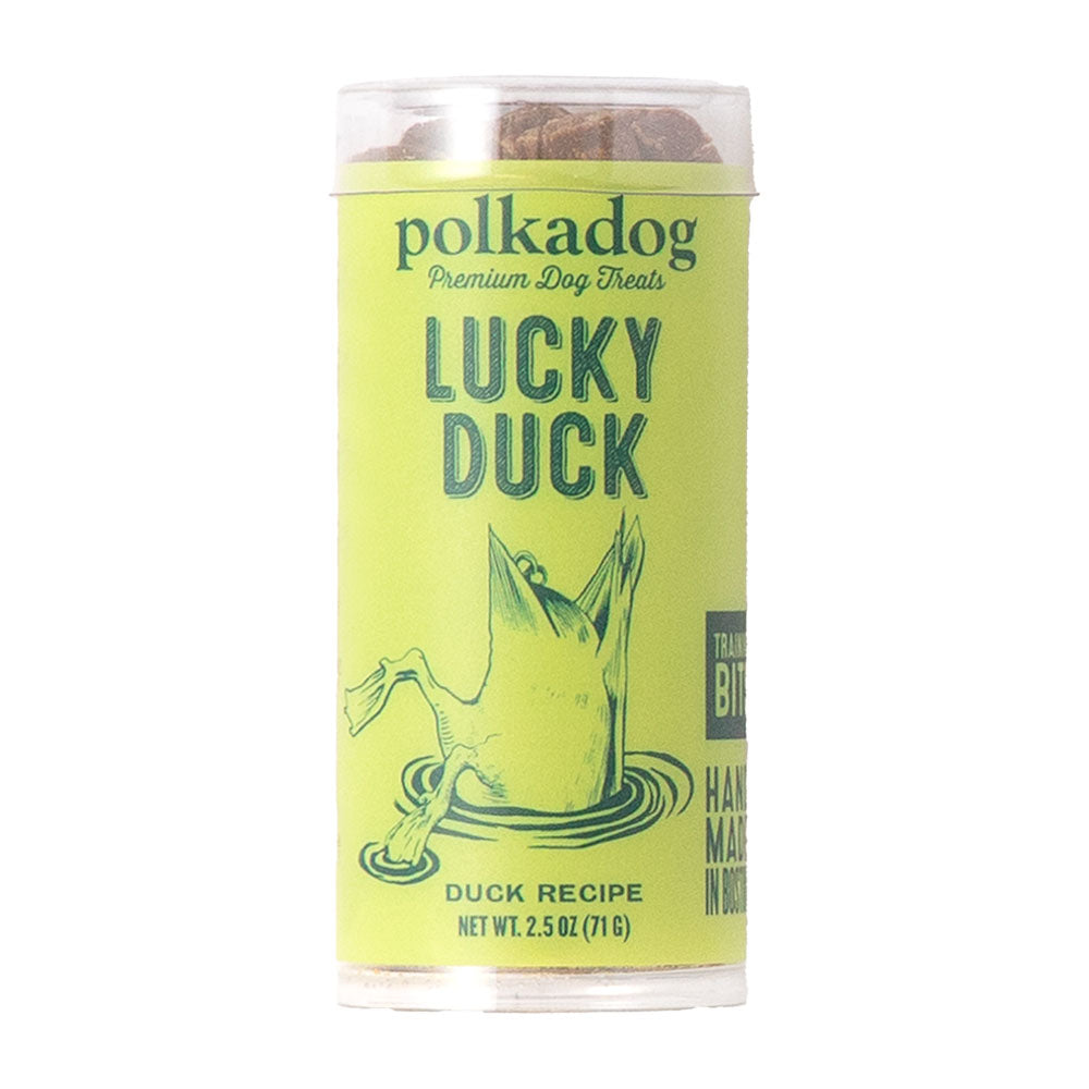 Polkadog Lucky Duck Training Bits Grain-Free Dog Treats 2.5oz (Mini Tube)