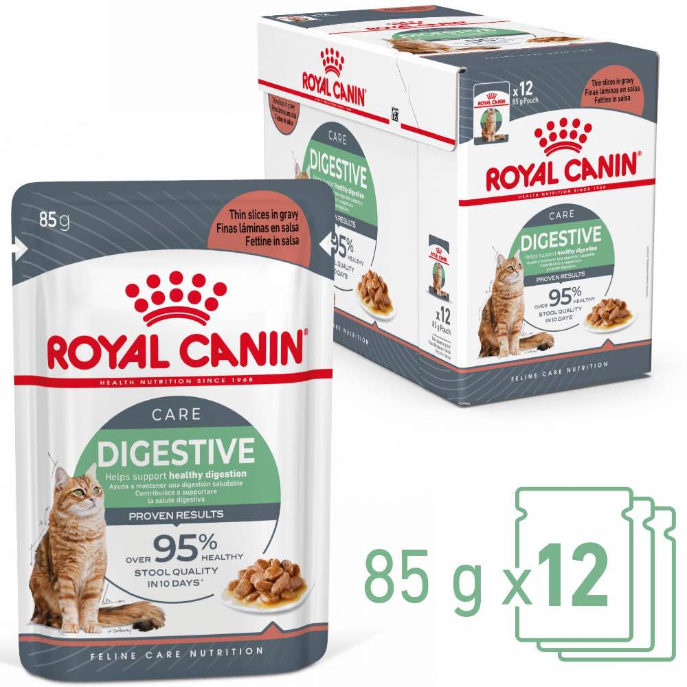 $9 OFF: Royal Canin Digestive Care Adult Pouch Cat Food 85g x12