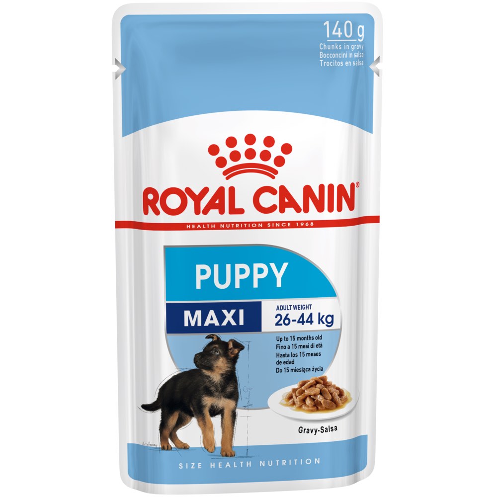 $15 OFF: Royal Canin Maxi Puppy Pouch Dog Food 140g x 10