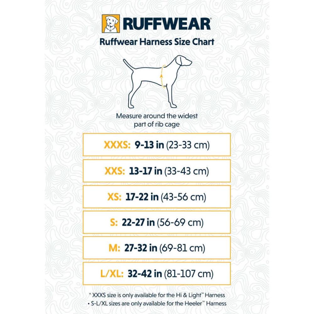 Ruffwear Hi & Light Lightweight Low-Profile Dog Harness (Basalt Gray)