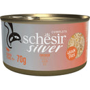 15% OFF: Schesir Silver Chicken in Broth Grain-Free Senior Canned Cat Food 70g