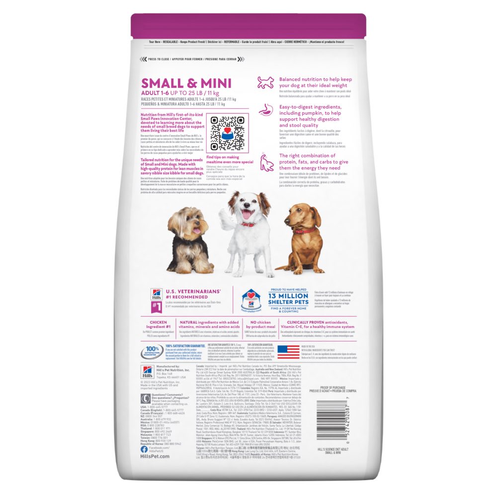 'FREE TREATS w 7kg': Science Diet Adult Small & Mini Breed Chicken Dry Dog Food