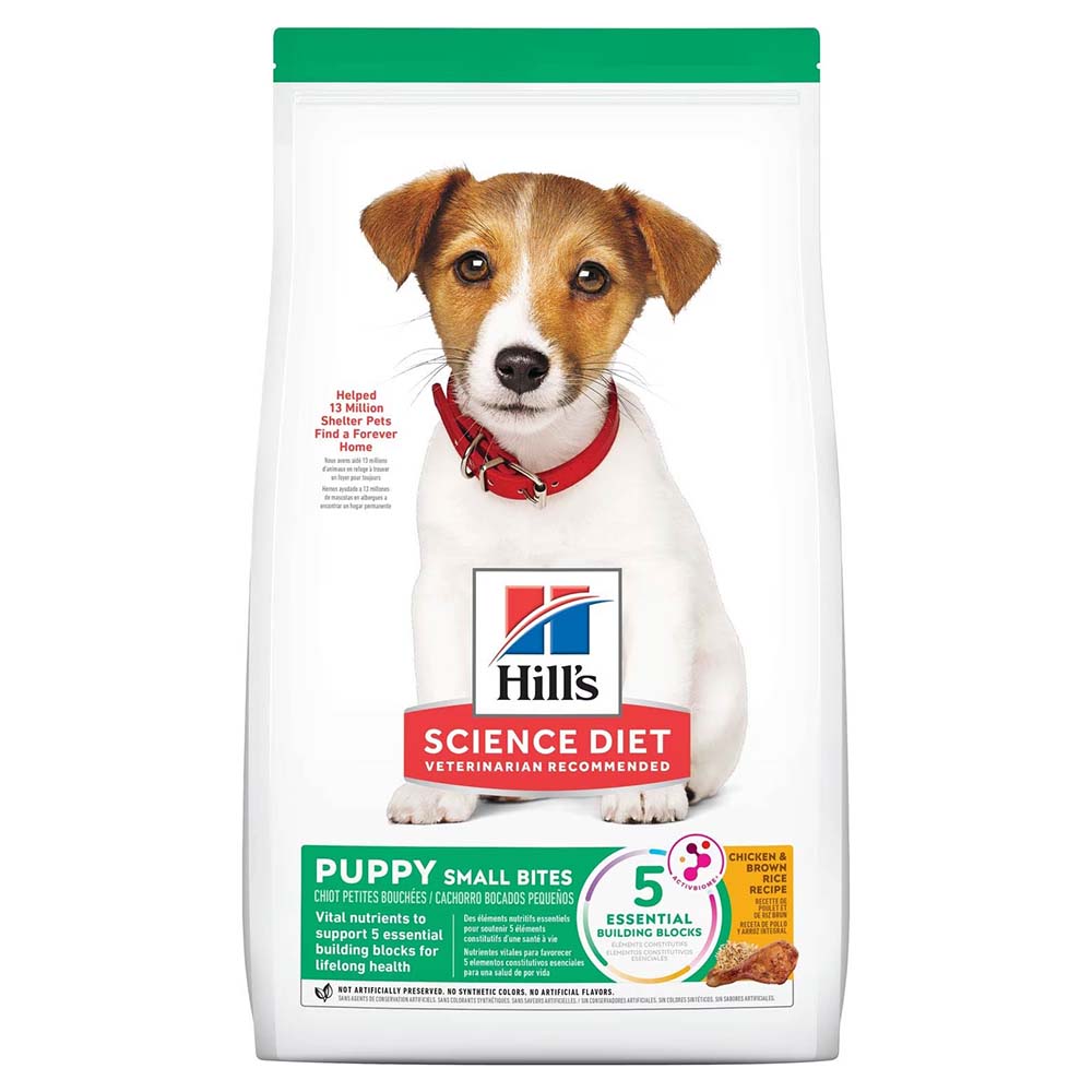 'FREE HUMIDIFIER': Science Diet Puppy Healthy Development Chicken Meal & Barley Small Bites Dry Dog Food - Kohepets