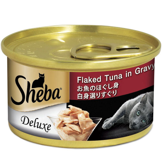 $10 OFF 24 cans: Sheba Flaked Tuna In Gravy Adult Canned Cat Food 85g x 24