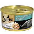 $10 OFF 24 cans: Sheba Tuna & White Fish In Gravy Adult Canned Cat Food 85g x 24