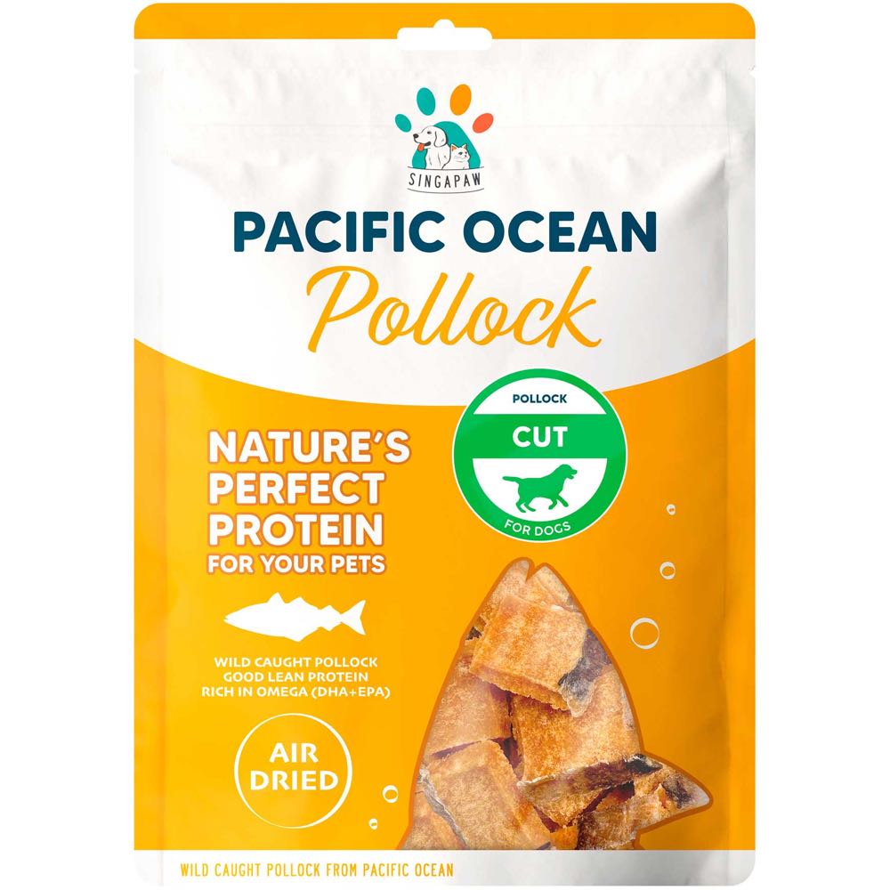 Singapaw Pacific Ocean Pollock Cut Air-Dried Dog Treats 70g