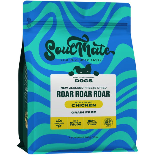 15% OFF: SoulMate Roar Roar Roar New Zealand Chicken Grain Free Freeze Dried Dog Food