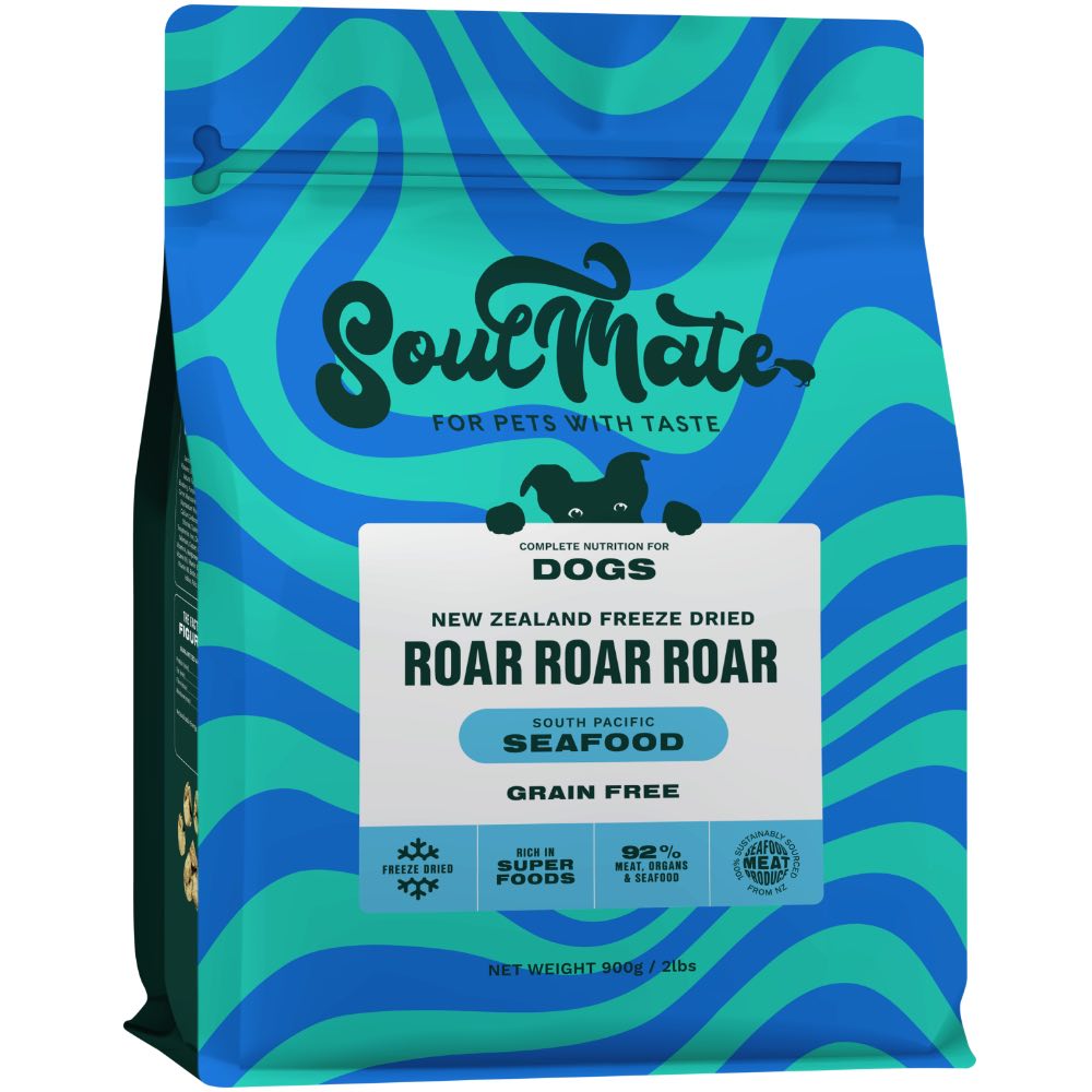 SoulMate Roar Roar Roar New Zealand Seafood Grain Free Freeze Dried Dog Food