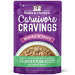 4 FOR $13.40 (Exp 17Jan25): Stella & Chewy's Carnivore Cravings Morsels 'N' Gravy Salmon & Tuna Grain-Free Pouch Cat Food 2.8oz