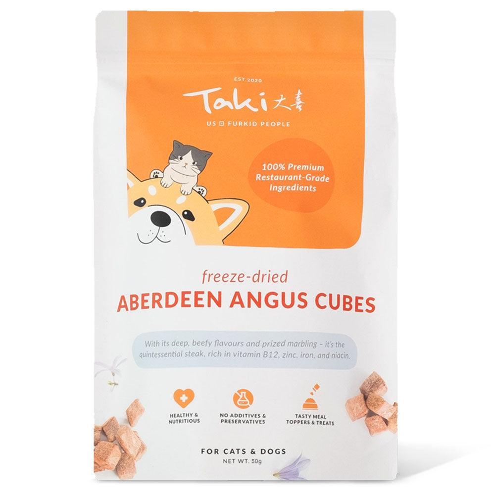 Taki Aberdeen Angus Beef Grain-Free Freeze-Dried Treats For Cats & Dogs 50g