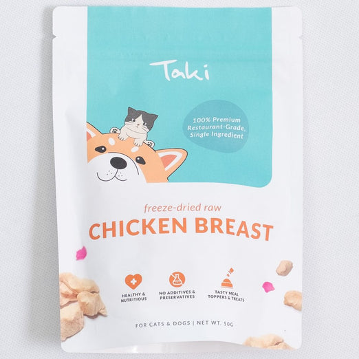 Taki Chicken Breast Grain-Free Freeze-Dried Treats For Cats & Dogs 50g