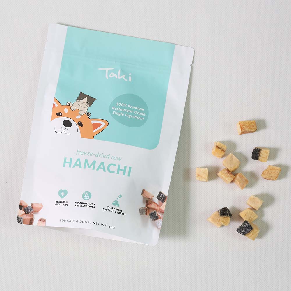 Taki Hamachi Yellowtail Fish Grain-Free Freeze-Dried Treats For Cats & Dogs 50g