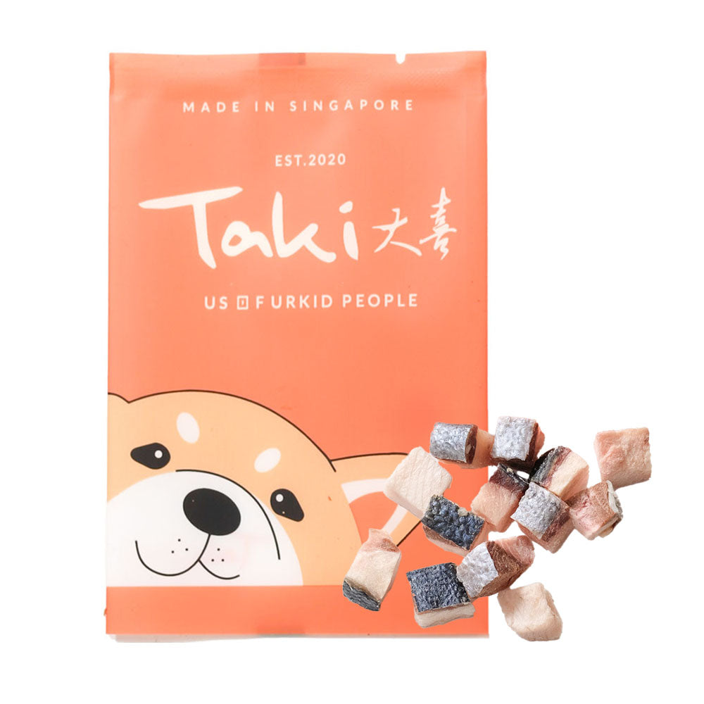 Taki Hamachi Yellowtail Fish Grain-Free Freeze-Dried Treats For Cats & Dogs (1 Packets) 9g