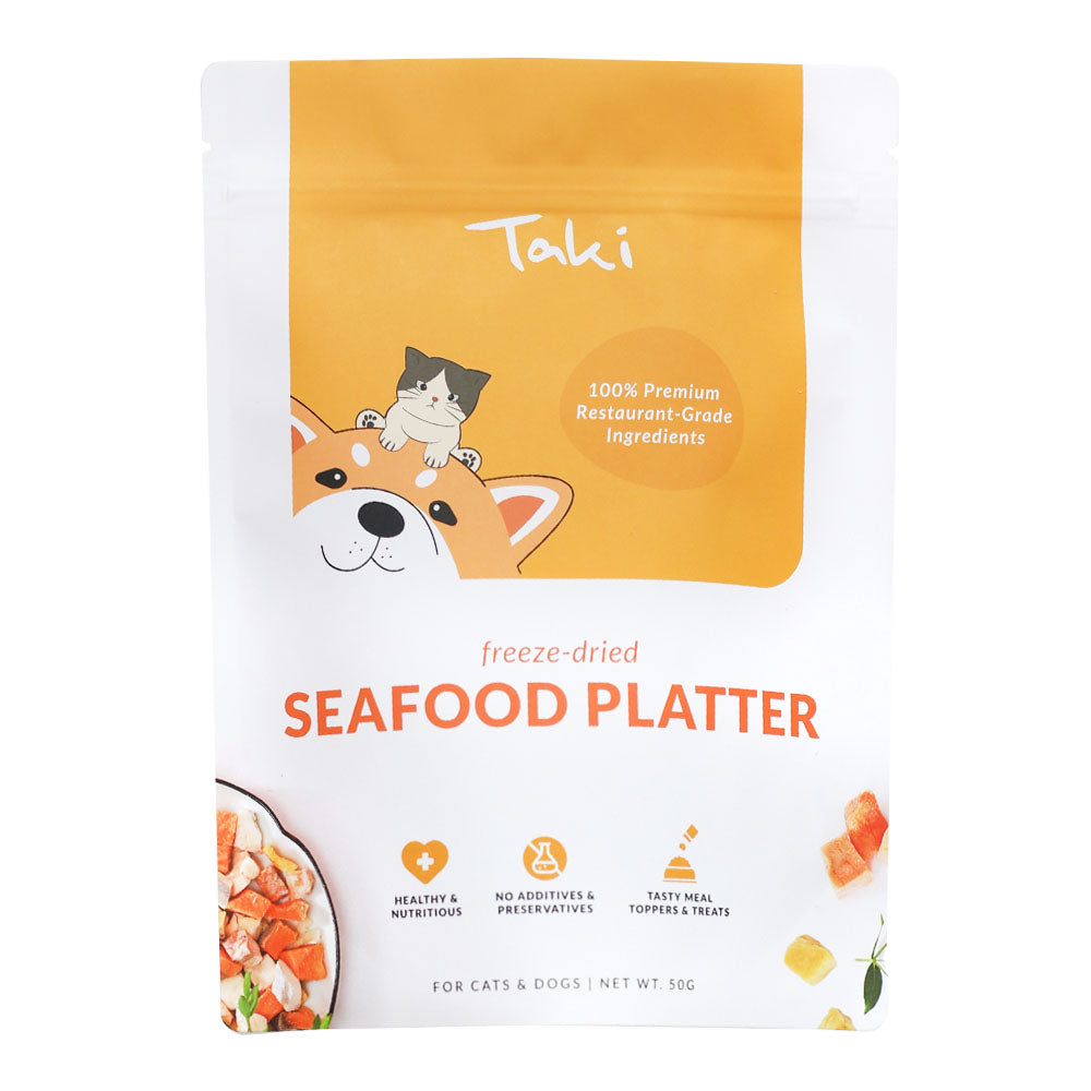 Taki Seafood Platter Grain-Free Freeze-Dried Treats For Cats & Dogs