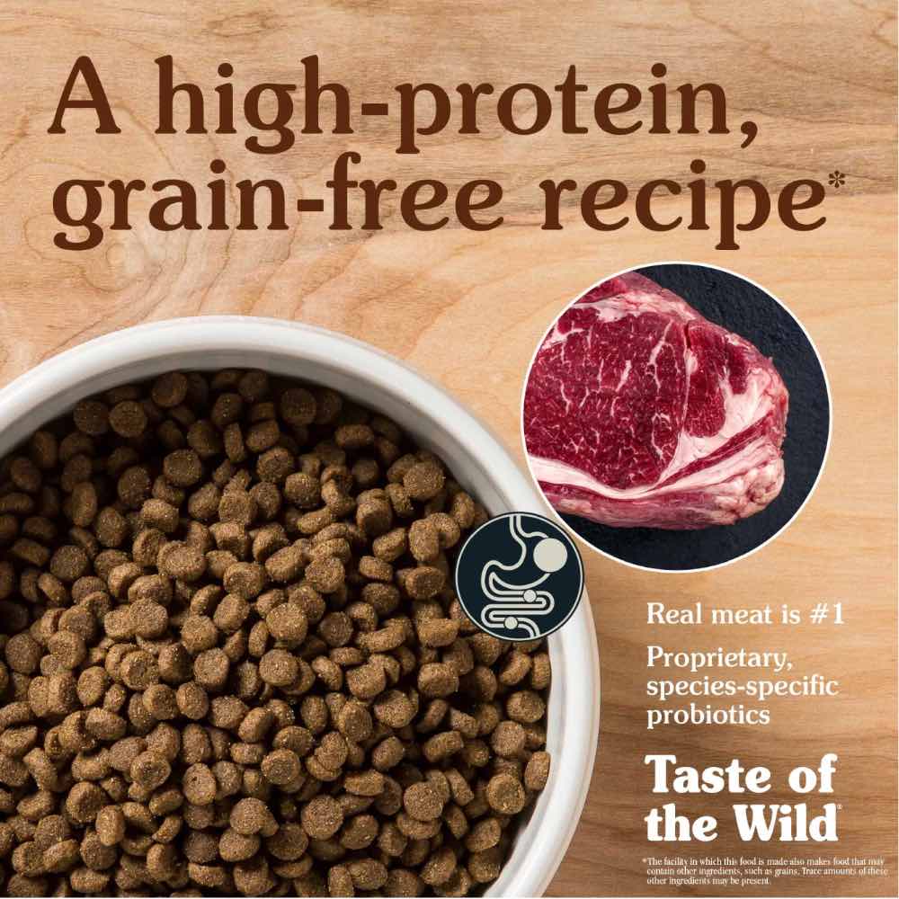 '45% OFF 2kg(Exp Apr 25)+FREE TREAT': Taste Of The Wild High Prairie Puppy Bison & Venison Grain-Free Dry Dog Food