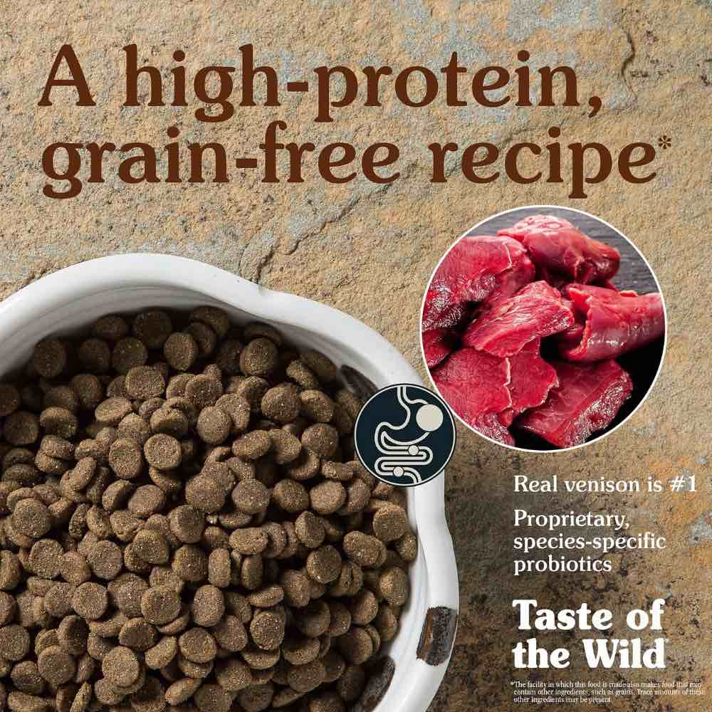 'BUNDLE DEAL/FREE TREAT': Taste of the Wild Pine Forest with Venison Grain-Free Dry Dog Food