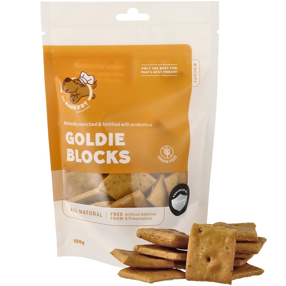 The Barkery Goldie Blocks Dog Biscuits