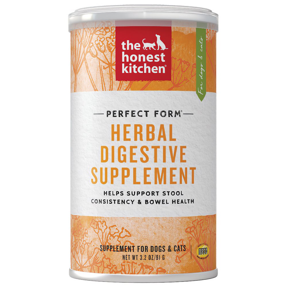 15% OFF (Exp 20Apr25): The Honest Kitchen Perfect Form Herbal Digestive Supplement For Dogs & Cats 3.2oz