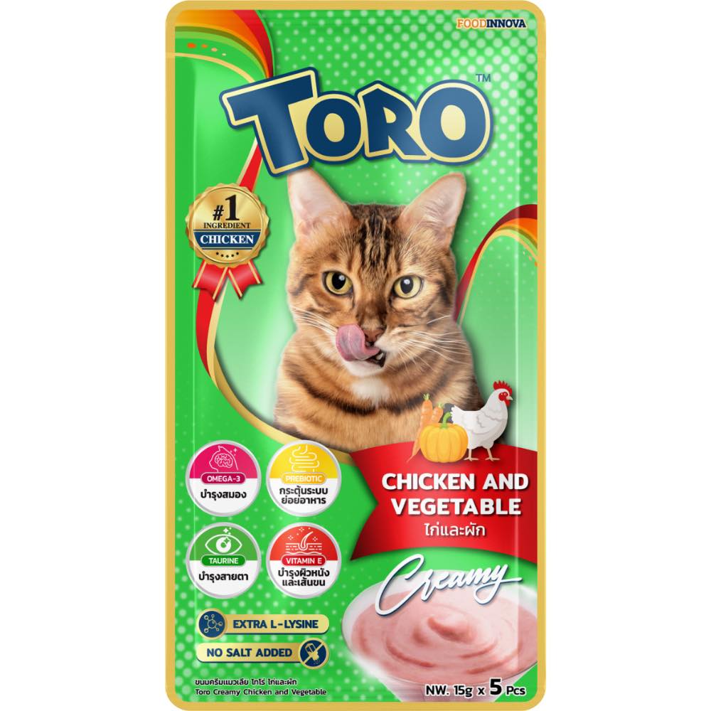 Toro Chicken With Vegetable Puree Cat Treats 75g