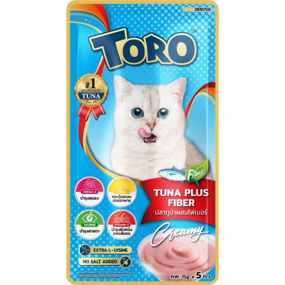 Toro Tuna Plus Fiber Puree Cat Treats 75g