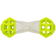 Totally Pooched Flex'n Squeak Rubber Dumbbell Dog Toy (Green)