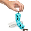 Totally Pooched Squeak'n Stuff Rubber Pyramid Dog Toy (Teal)