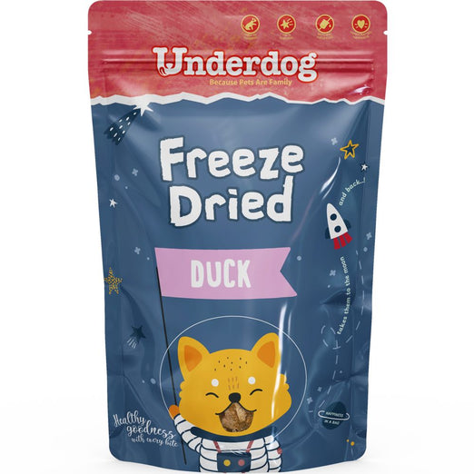 Underdog Duck Freeze-Dried Grain-Free Dog Treats 50g