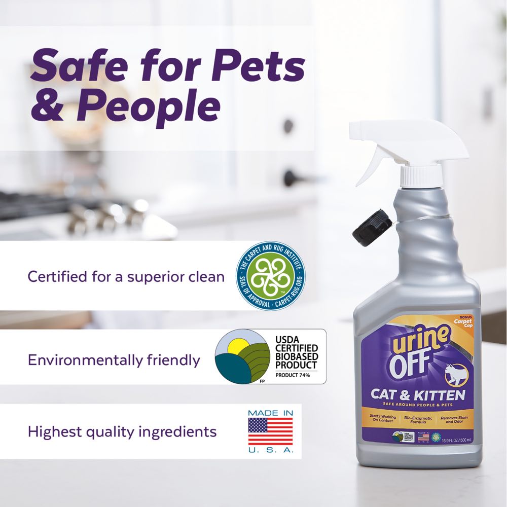 $4 OFF: Urine Off Cat & Kitten Formula With Carpet Applicator 32oz