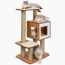 Catit Vesper V-High Base Giant In Walnut Cat Condo