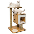 Catit Vesper V-Base In Walnut Cat Condo