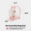 VETRESKA Bubble Carrier For Cats & Dogs (Pink, Transparent)