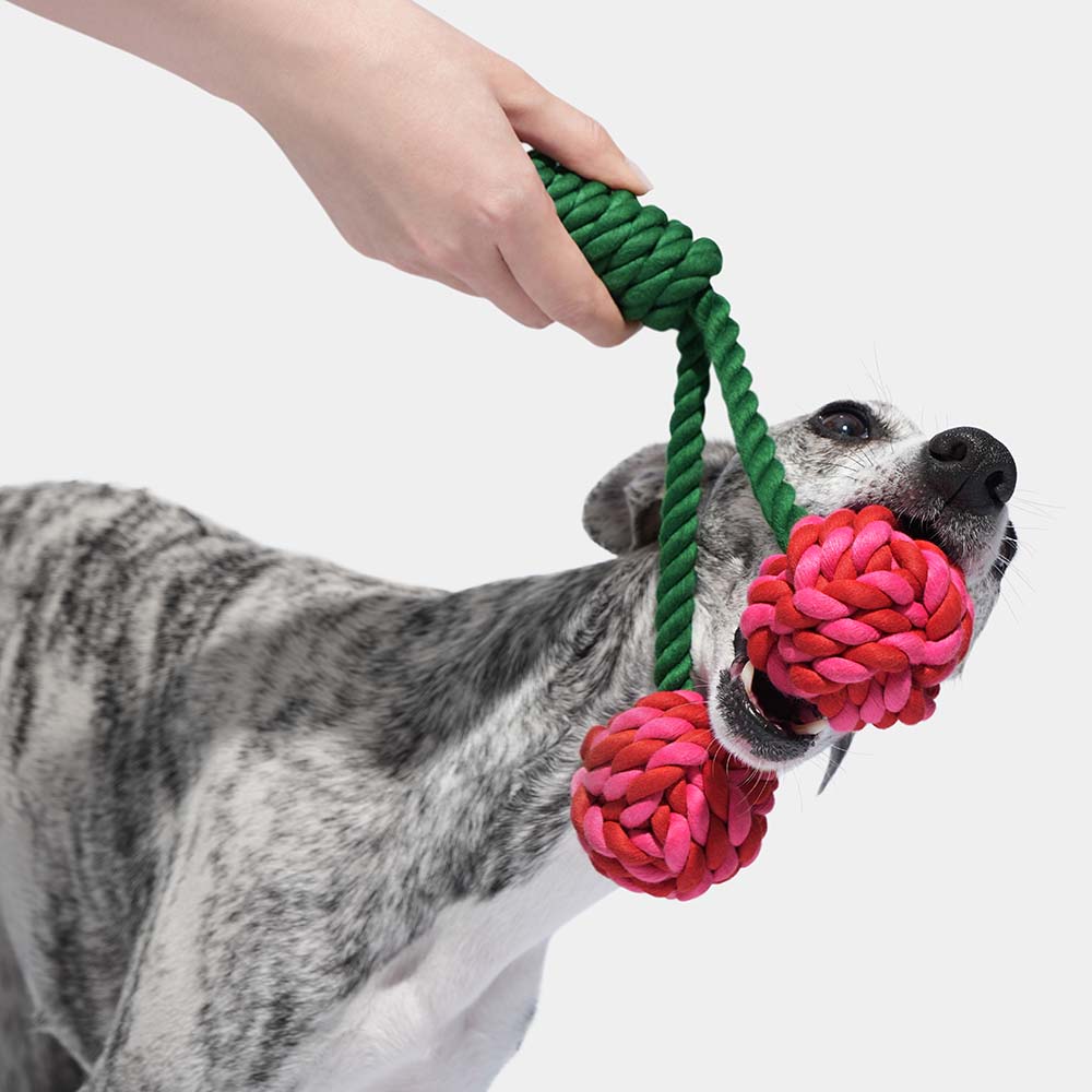 VETRESKA Cherry Knot Rope Dog Toy