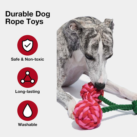 VETRESKA Cherry Knot Rope Dog Toy