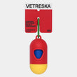 VETRESKA Chroma Dog Poop Bag Dispenser Set (Red)