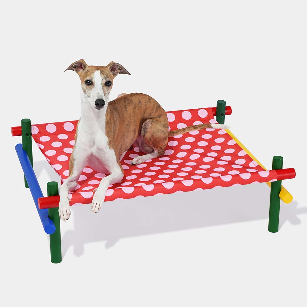 VETRESKA Chroma Elevated Bed For Cats & Dogs (Red)