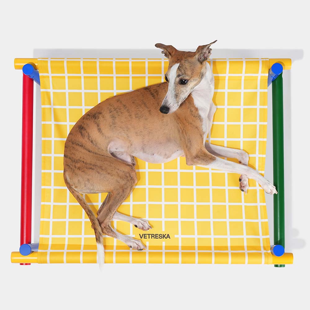 VETRESKA Chroma Elevated Bed For Cats & Dogs (Yellow)