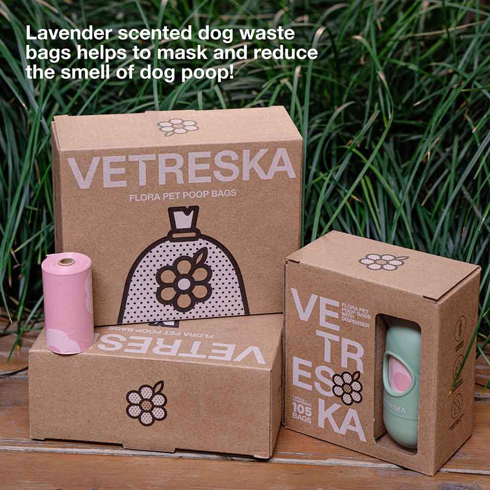 VETRESKA Flora Scented Dog Poop Bags 300pc