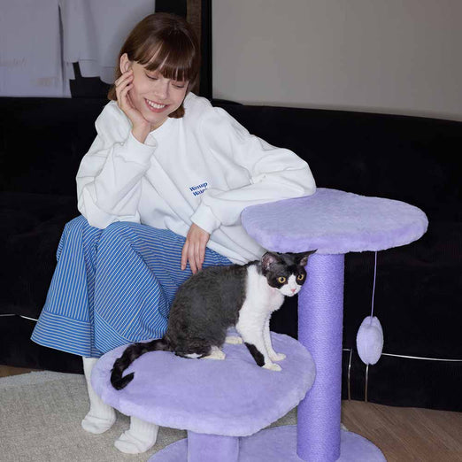 VETRESKA Heartpurrple Climber Cat Tree (3 Platforms)