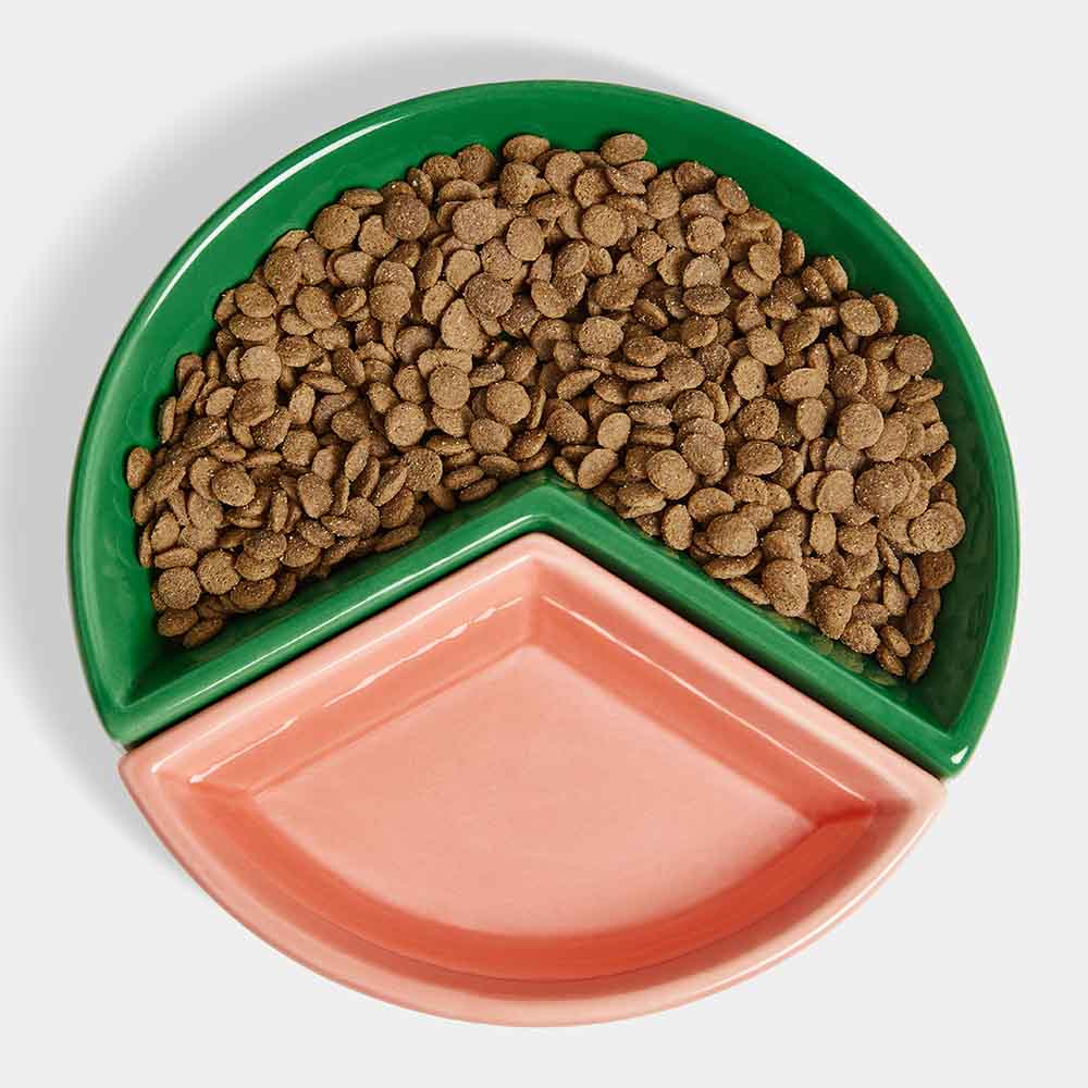 VETRESKA Like A Watermelon Ceramic Bowl For Cats & Dogs