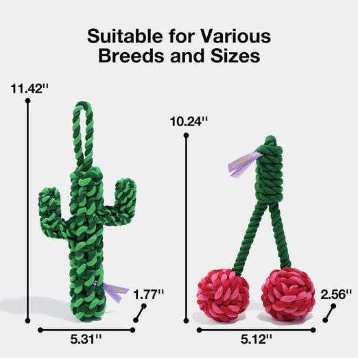 VETRESKA Oasis Cactus Knot Rope Dog Toy