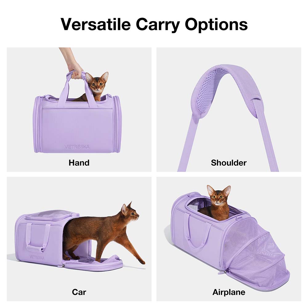 VETRESKA Violet Voyage Carrier For Cats & Dogs