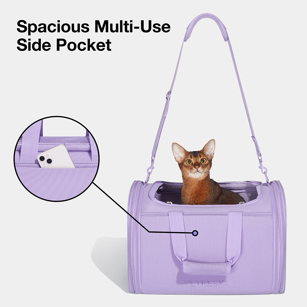 VETRESKA Violet Voyage Carrier For Cats & Dogs