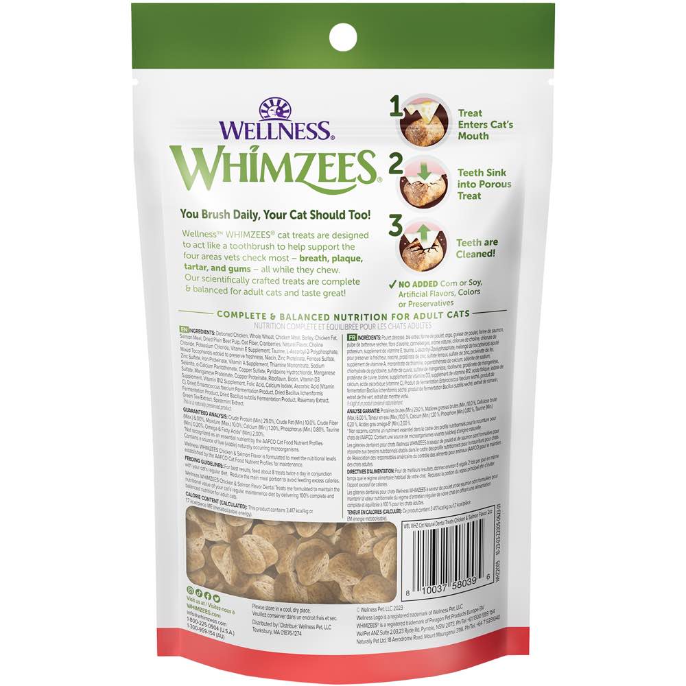 Whimzees Chicken & Salmon Flavour Dental Cat Treats