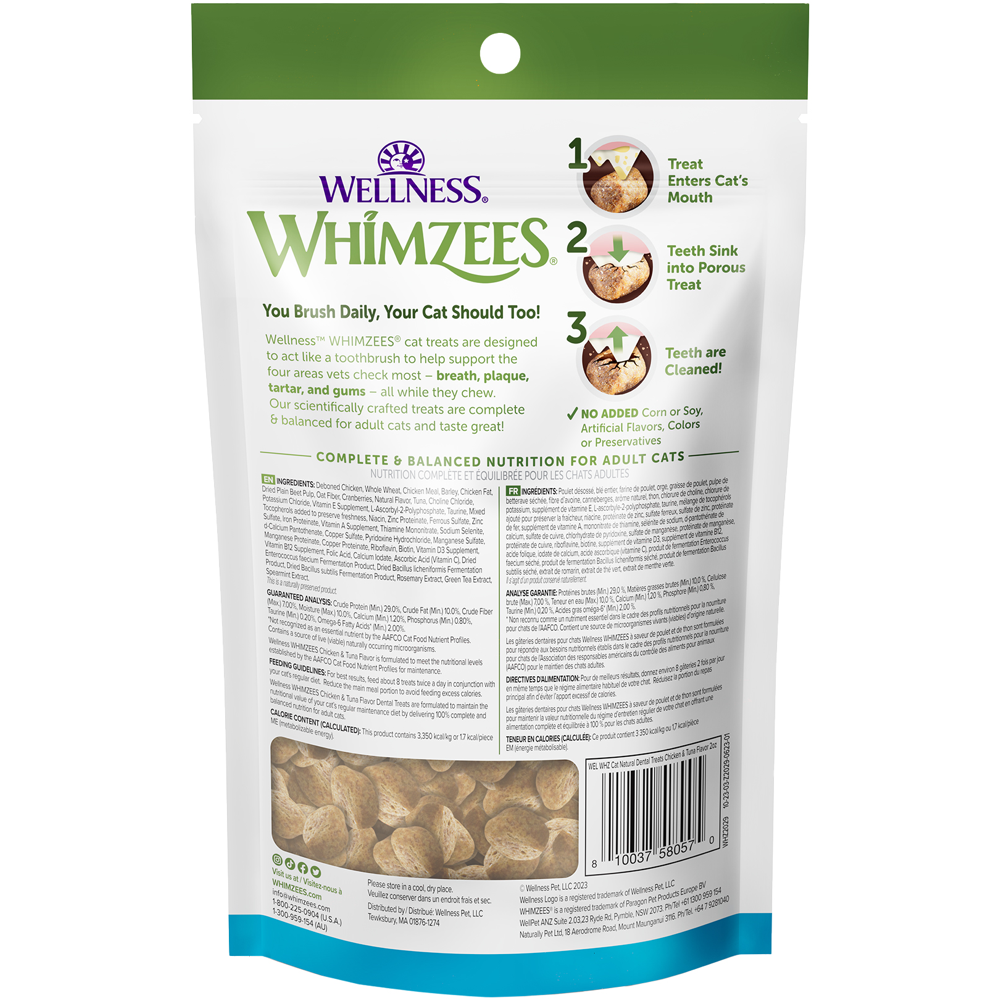 Whimzees Chicken & Tuna Flavour Dental Cat Treats