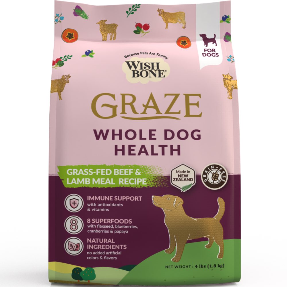 15% OFF: Wishbone Graze Grass-Fed Beef & Lamb Meal Grain-Free Adult Dry Dog Food