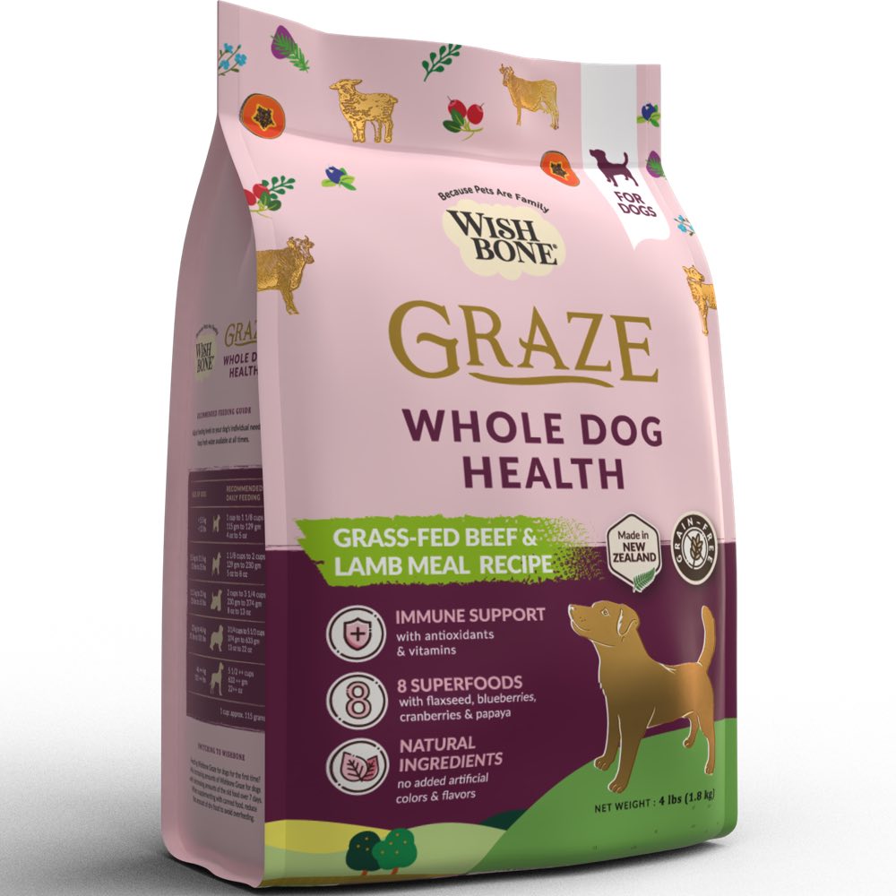 15% OFF: Wishbone Graze Grass-Fed Beef & Lamb Meal Grain-Free Adult Dry Dog Food