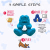 Yeti Dog Chew Puff & Play Hangry Yeti Dog Toy (Blue)